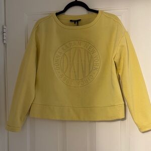 DKNY Soft Yellow Crew Neck Sweater